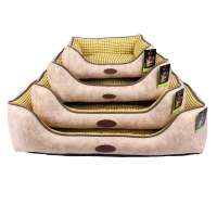 Luxury Two-sided Detachable Corn Grain Fabric Wholesale Non-Slip Washable Dog Bed Pet With four Color