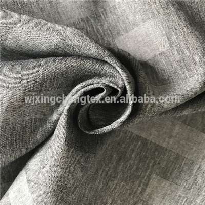 China manufacturer 100% Polyester cationic jacquard fabric/melange fabric