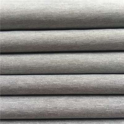 150D*150D Fine Plain Cationic Two-Tone Bamboo Mini Matt Fabric Polyester Imitation Linen Cloth