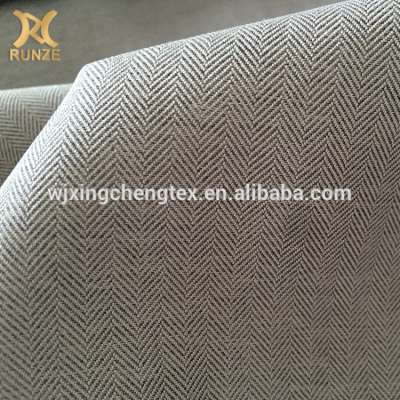 100% Polyester Taffeta Print Herringbone Fabric