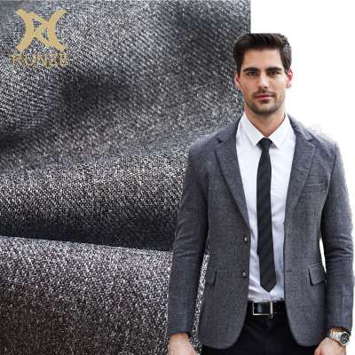 Good Quality 350D Polyester Cation Woven Twill Tri-Color Men Suit Fabric Wool Like Drill Cloth For Pants And Trousers RZ1570