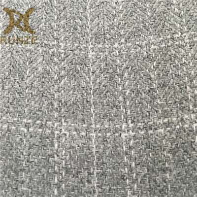 100% Polyester 850D Herringbone Fabric With Lattice Yarn Line Pattern For Sofa Curtain Hemp Cloth